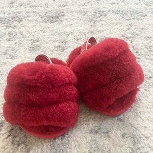 UGG Fluff Yeah Genuine Shearling Sling Sandal